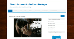 Desktop Screenshot of bestacousticguitarstrings.net